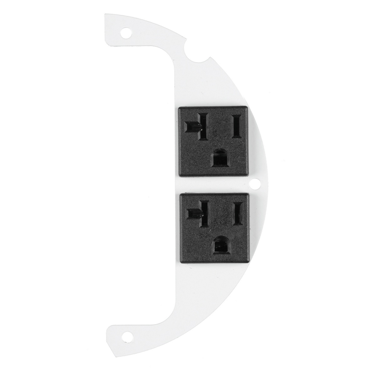 Hubbell Wiring Device-Kellems SystemOne ScrubShield® S1R6SPZ 60/40 Split Right Side/Standard Sized Sub Plate, 5-1/4 in L 2.48 in W, Galvanized Steel