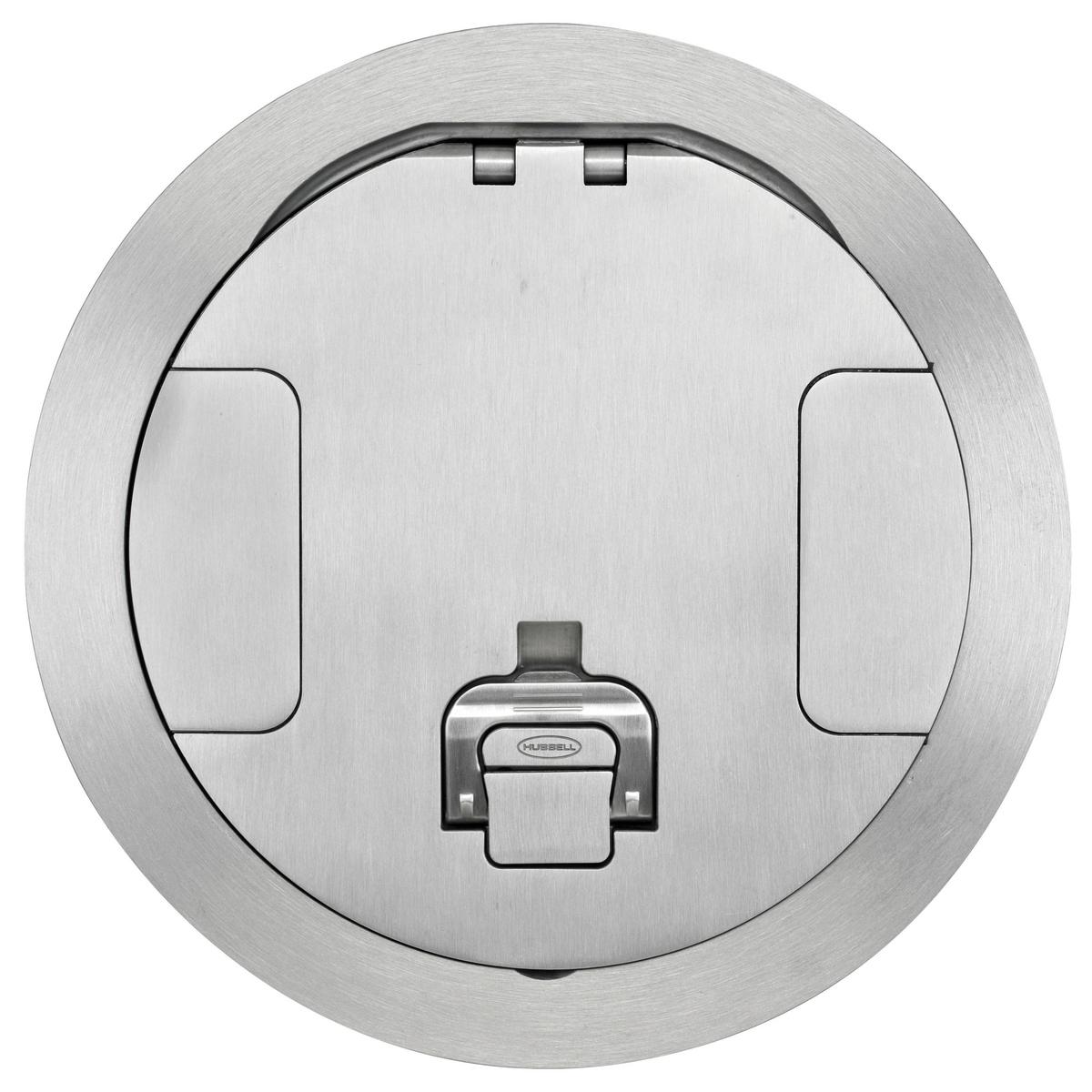 Hubbell Wiring Device-Kellems SystemOne ScrubShield® S1R8CVRALU Fire-Rated Standard Poke-Through Cover, 9-1/2 in Dia