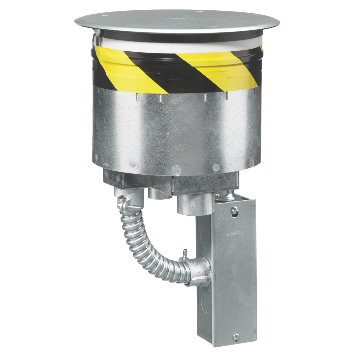 Hubbell Wiring Device-Kellems SystemOne ScrubShield® S1R8PTFIT1 Flush Recessed Standard Sized Poke-Through, 8 in Hole, 9.53 in Dia x 0.06 in THK Cover, 1000 lb Capacity, Assorted Materials