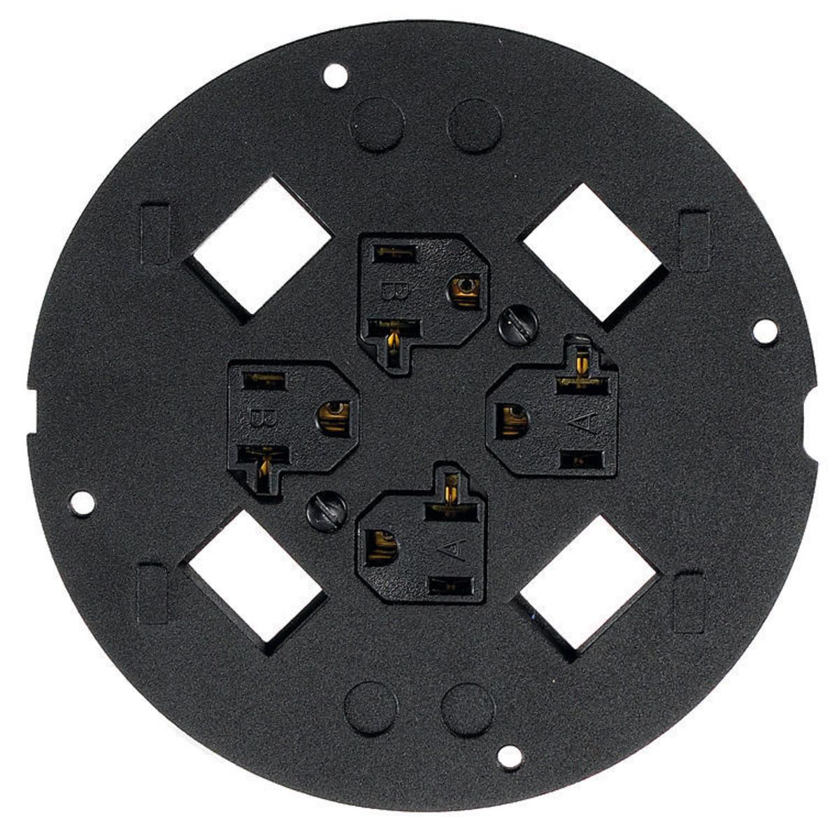 Hubbell Wiring Device-Kellems S1SP4X415 Poke-Through Mountings