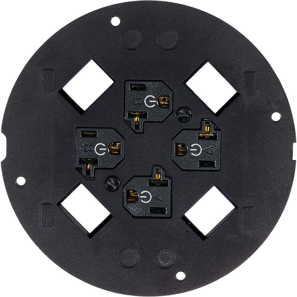 Hubbell Wiring Device-Kellems S1SP4X4C Floor Box Outlet Face Plates