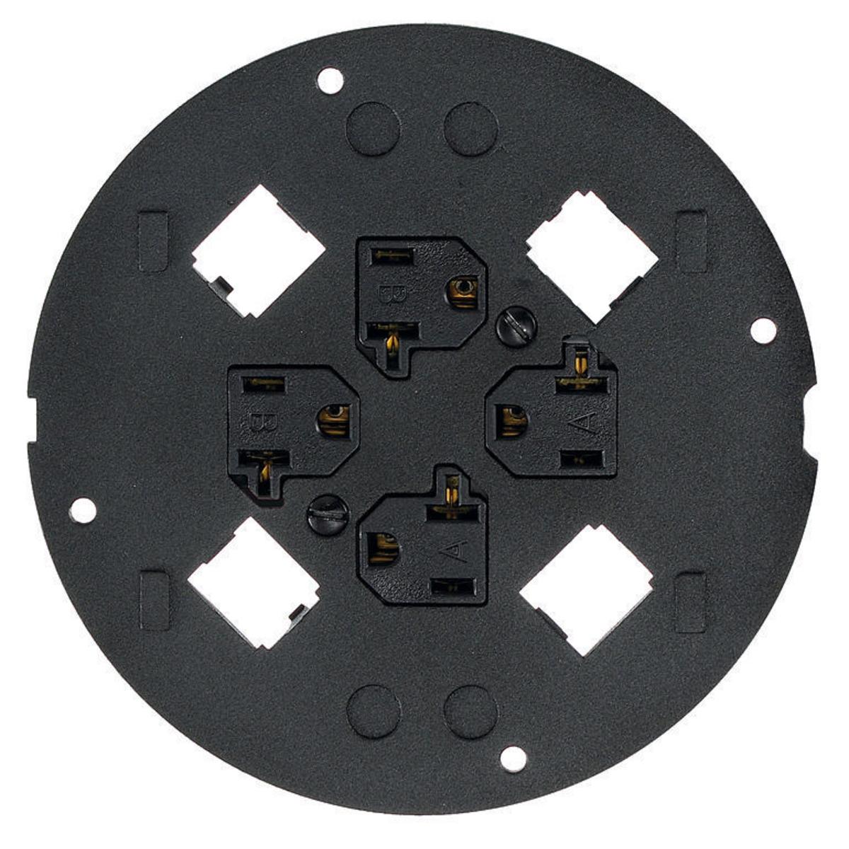 Hubbell Wiring Device-Kellems S1SP4X4PA15 Floor Box Blanking Plates