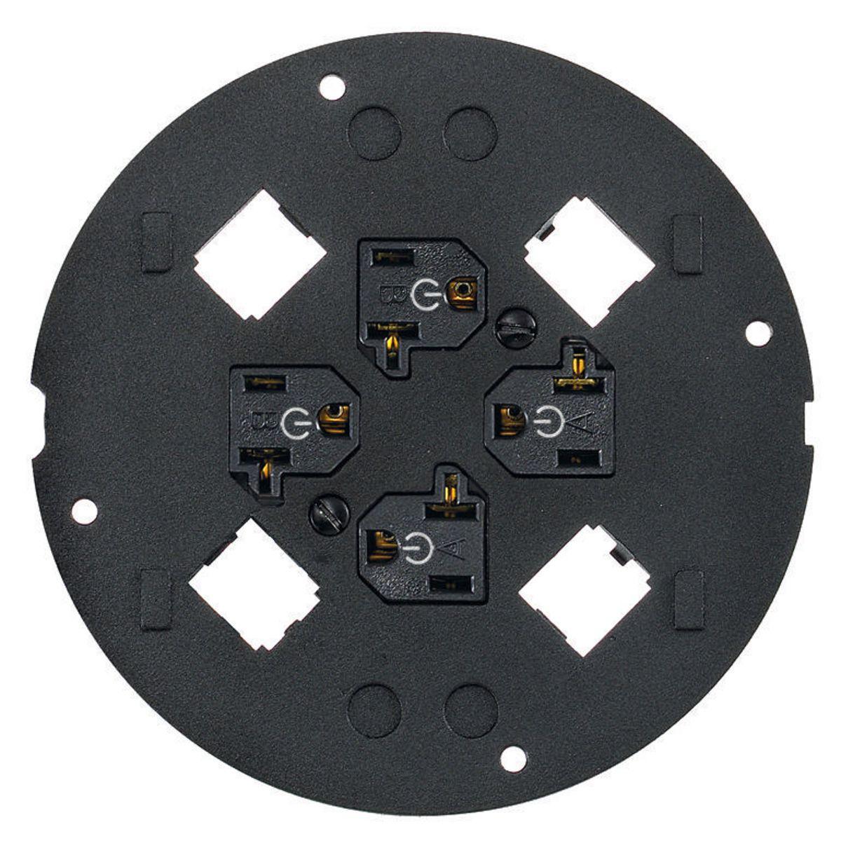 Hubbell Wiring Device-Kellems S1SP4X4PAC Floor Box Outlet Face Plates