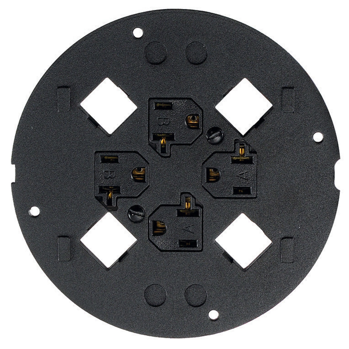 Hubbell Wiring Device-Kellems S1SP4X4SYS Poke-Through Mountings