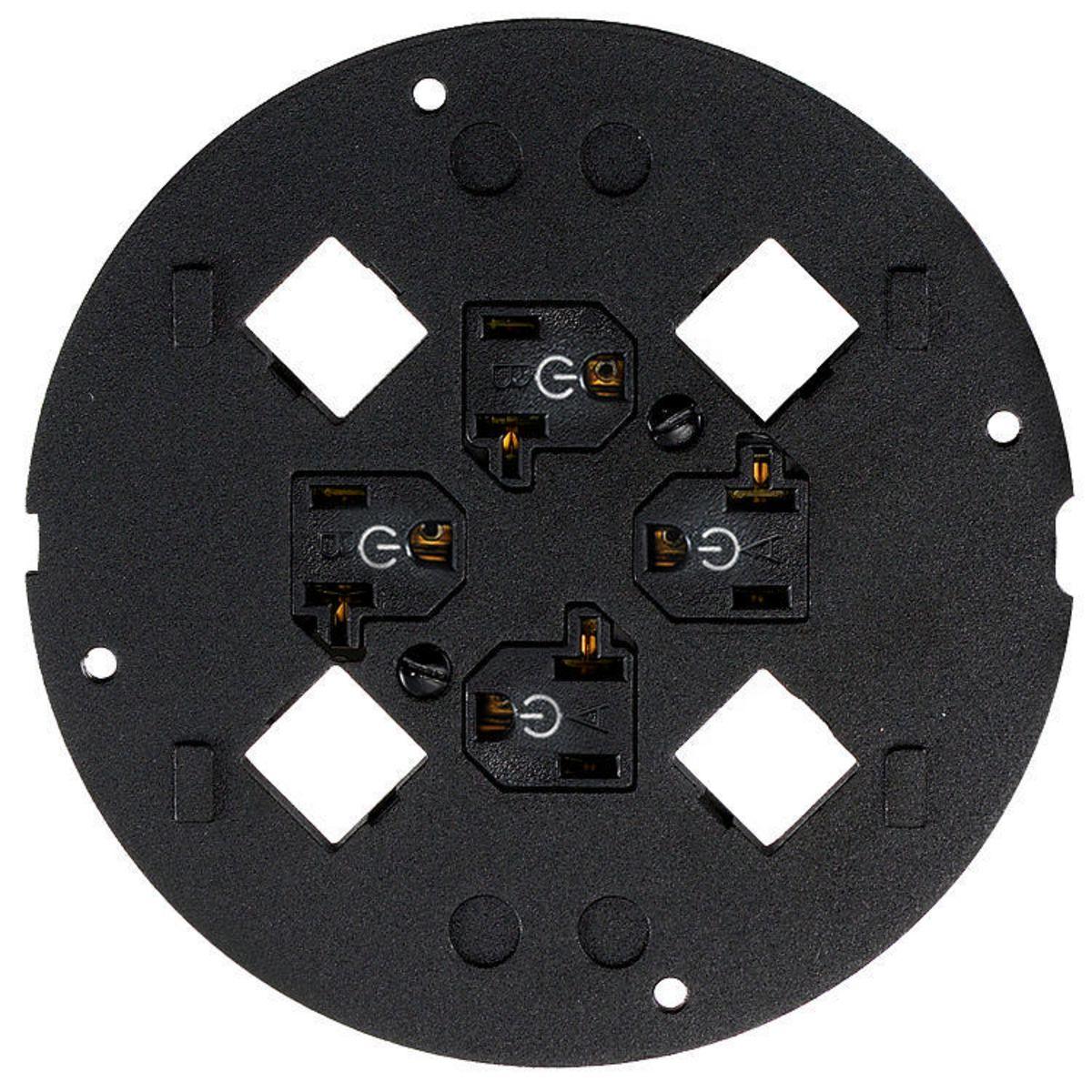Hubbell Wiring Device-Kellems S1SP4X4SYSC Floor Box Outlet Face Plates