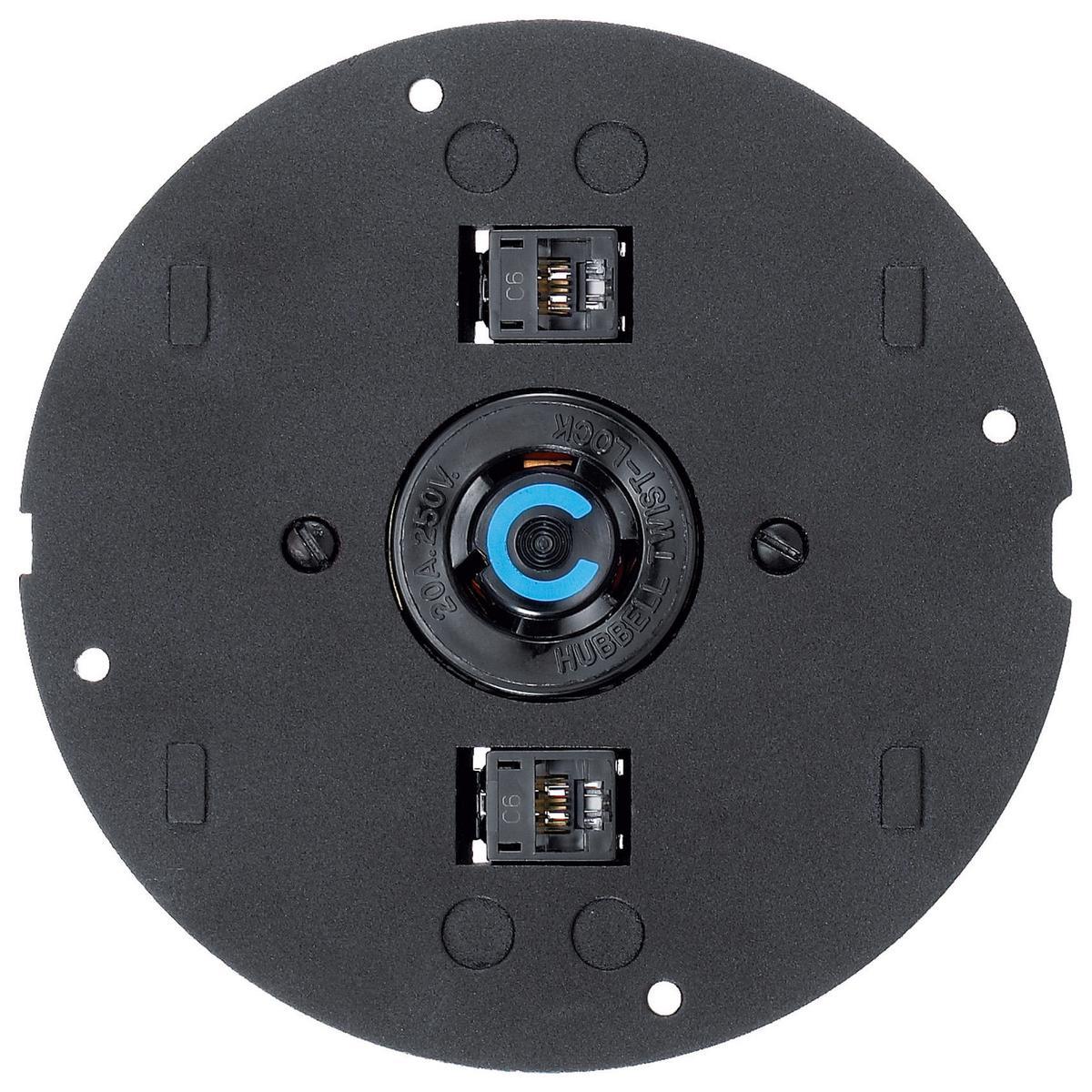 Hubbell Wiring Device-Kellems SystemOne S1SPTL Standard Fire-Rated Poke-Through Sub Plate, 5.36 in Dia, 6.26 in L, Cast Aluminum