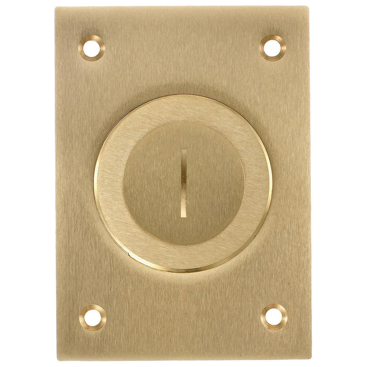 Hubbell Wiring Device-Kellems S2625 Machined Standard Floor Box Cover, 2.99 in L x 4.15 in W, Metallic