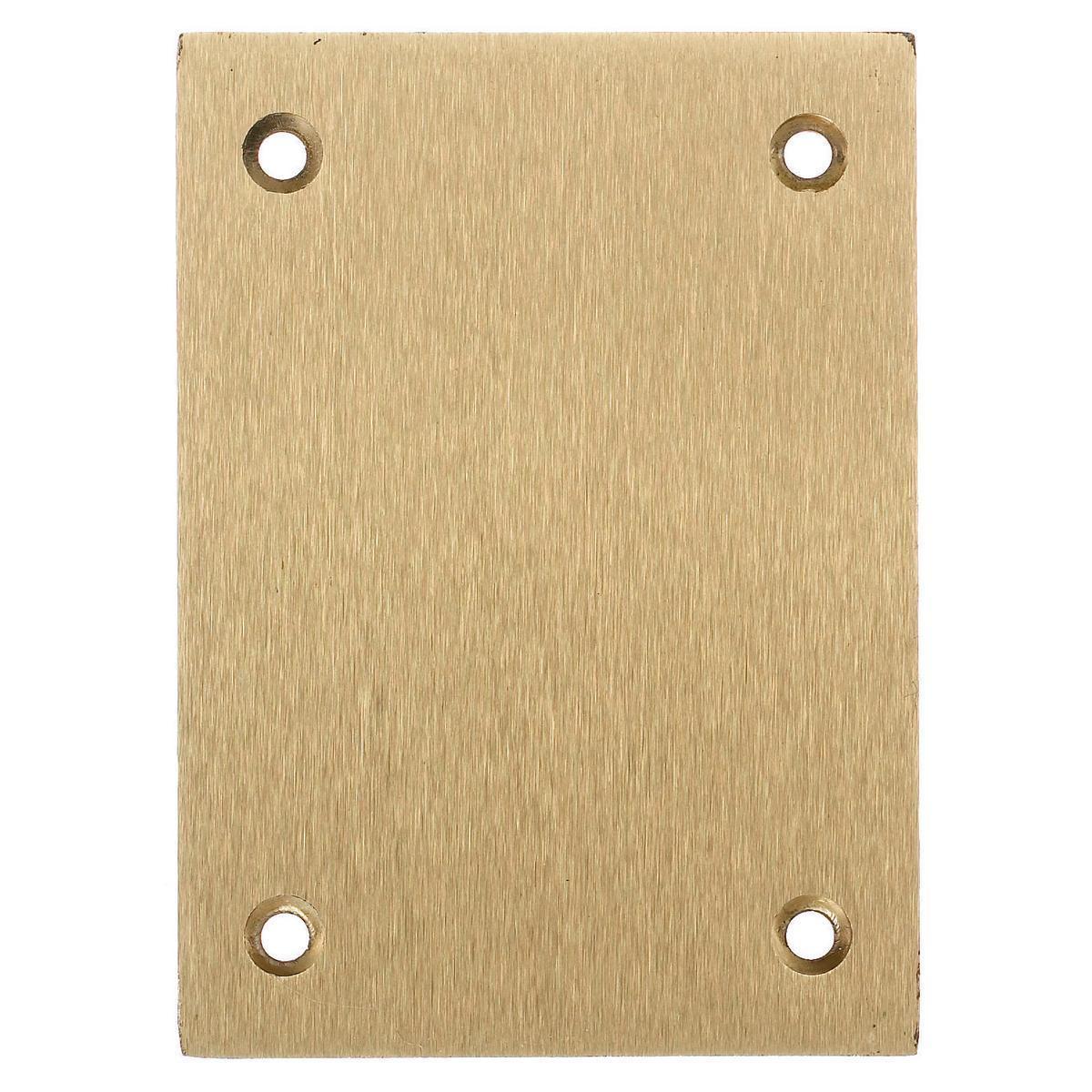 Hubbell Wiring Device-Kellems S3813 Blank Flush Style Machined Standard Floor Box Cover, 2.98 in L x 4.15 in W x 0.24 in D, Metallic