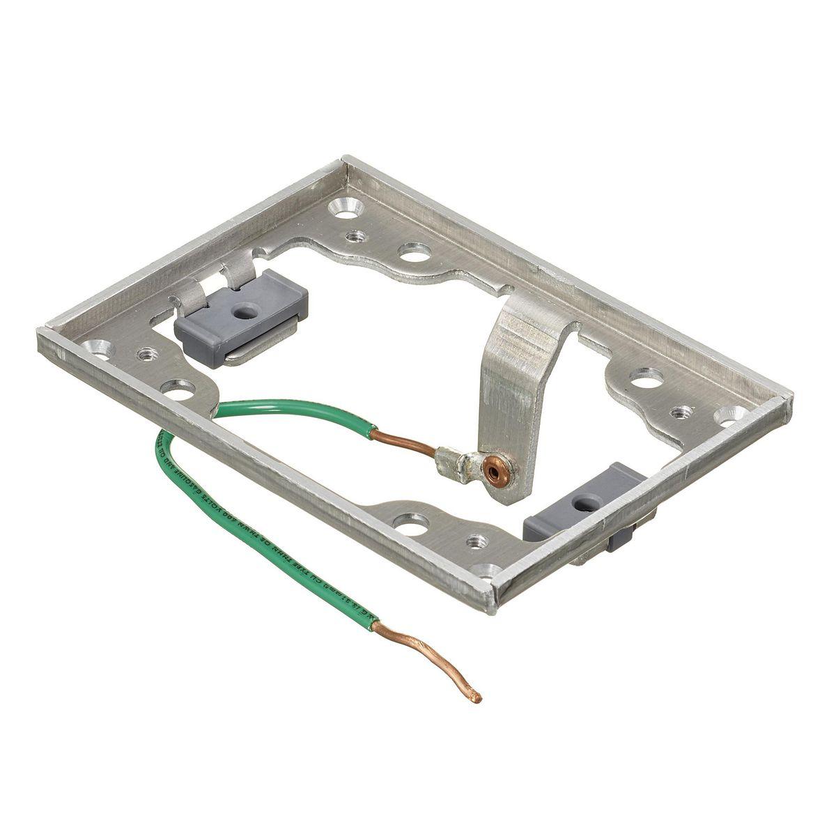 Hubbell Wiring Device-Kellems SA5017GR 1 Gang Cover Flange, 4.36 in L, Aluminum