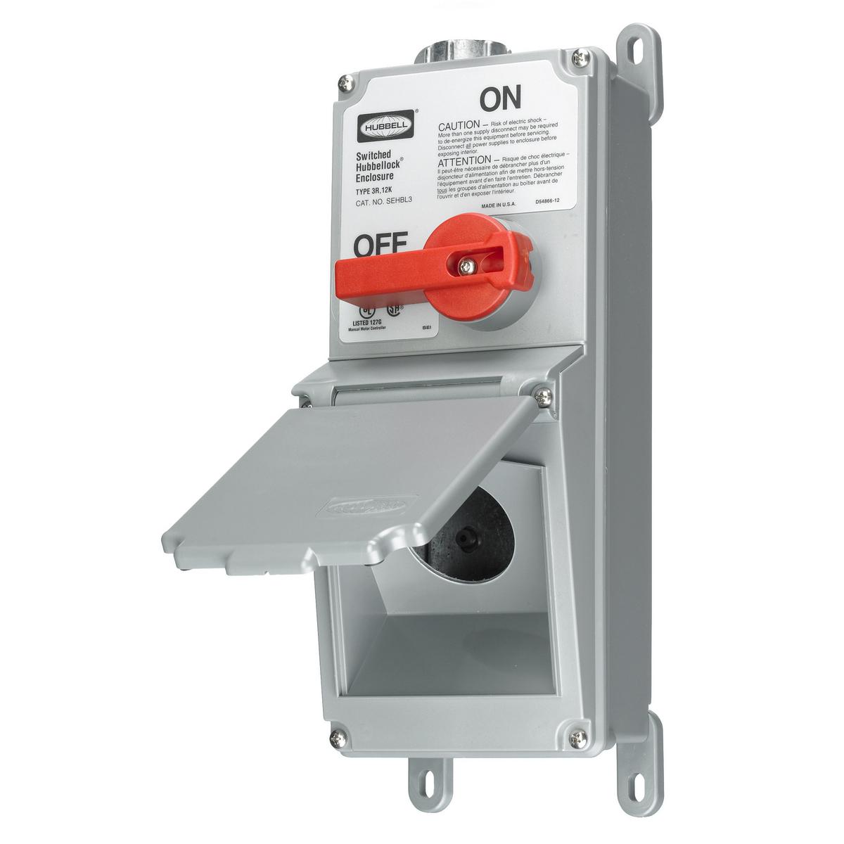 Hubbell Wiring Device-Kellems SEHBL3 Locking Receptacles with Disconnect