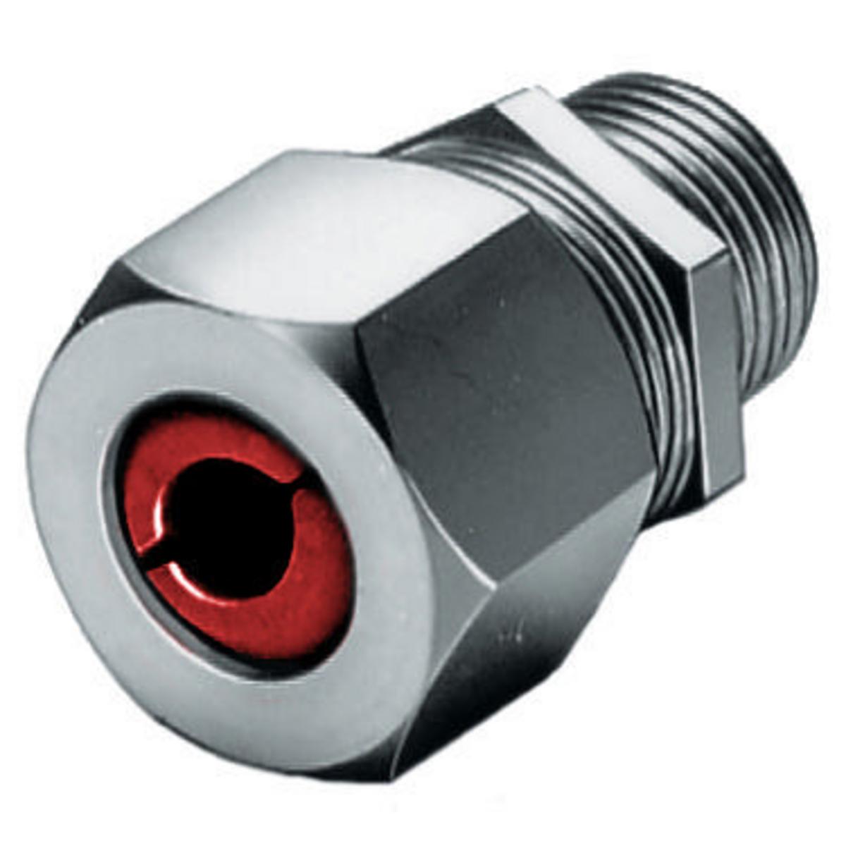 Hubbell Wiring Device-Kellems SHC1021SS SHC Form 2 Standard Duty Straight Cord Connector, 1/2 in Trade, (1) Conductors, 0.19 to 0.25 in Cable Openings, Stainless Steel, Machined