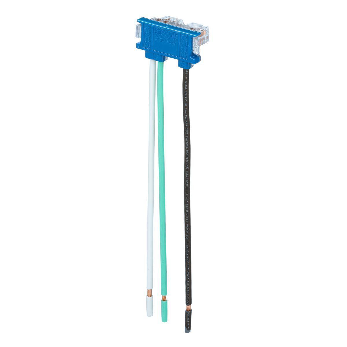 Hubbell Wiring Device-Kellems SNAP1RS Straight Blade Receptacle Pigtails