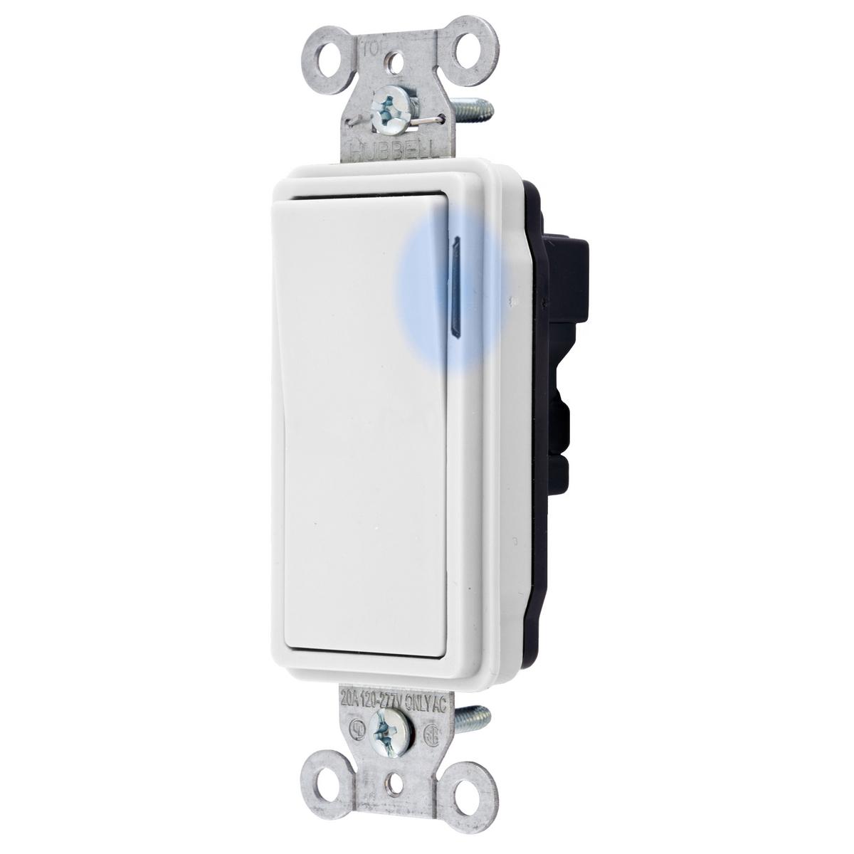 Hubbell Wiring Device-Kellems SNAP2101ILWNA Decorative Switches