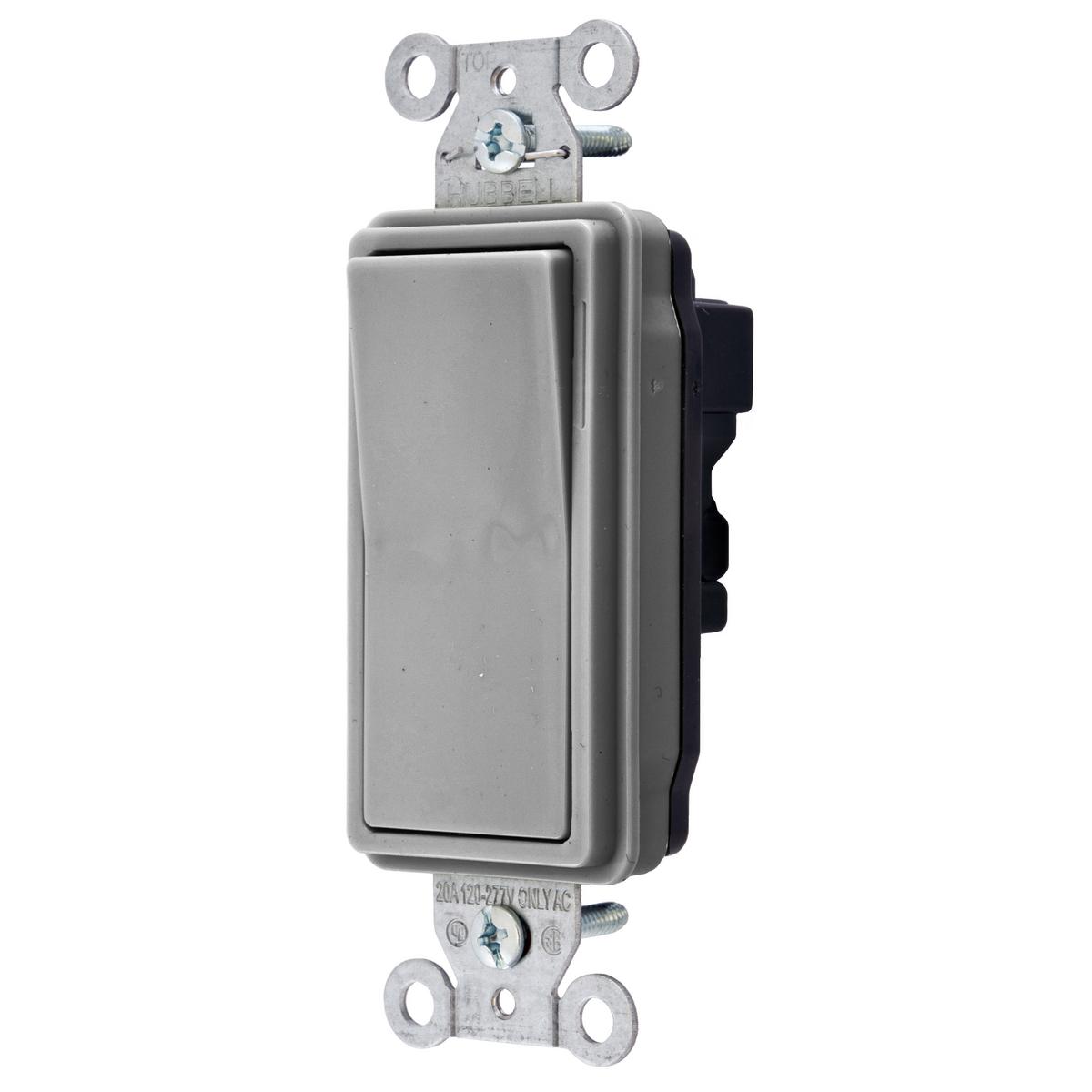 Hubbell Wiring Device-Kellems SNAP2123GYNA Decorative Switches