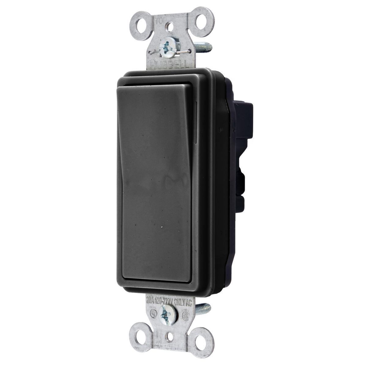 Hubbell Wiring Device-Kellems SNAP2121BKNA Decorative Switches