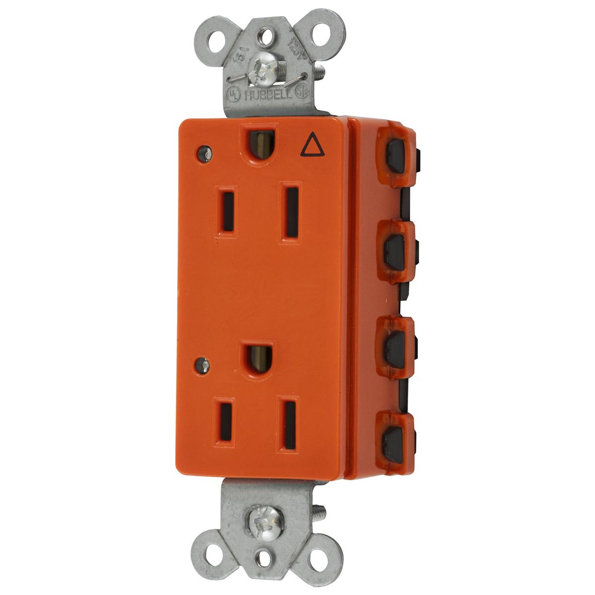 Hubbell Wiring Device-Kellems SNAP2152IGL Straight Blade Receptacles