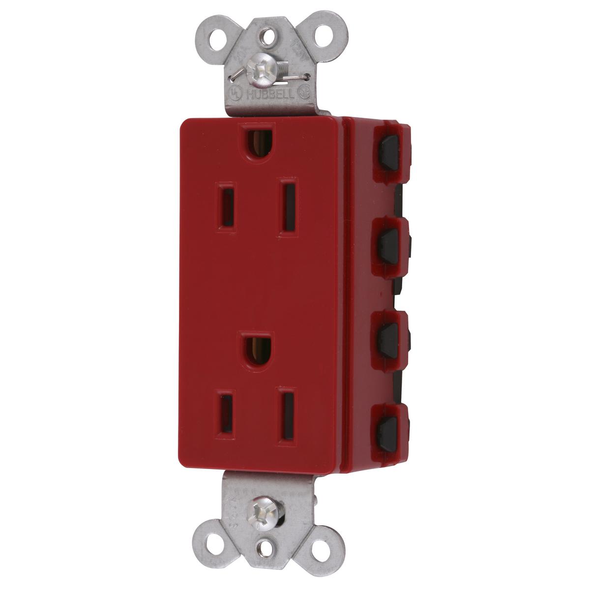 Hubbell Wiring Device-Kellems SNAP2152RA Straight Blade Receptacles