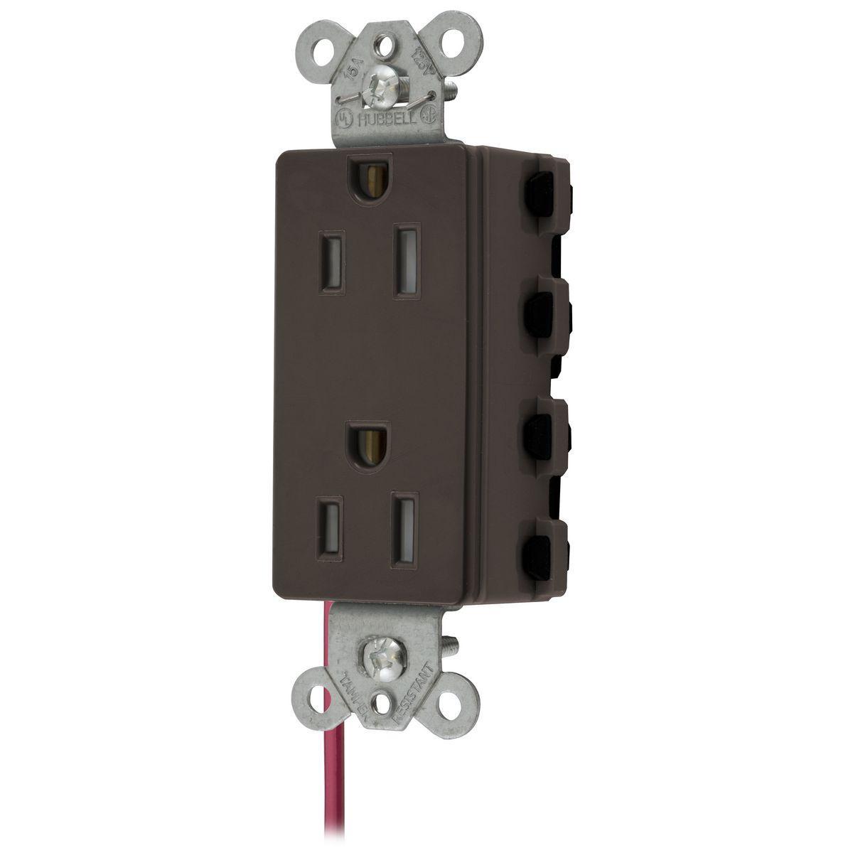 Hubbell Wiring Device-Kellems SNAP2152SCTRA Straight Blade Receptacles