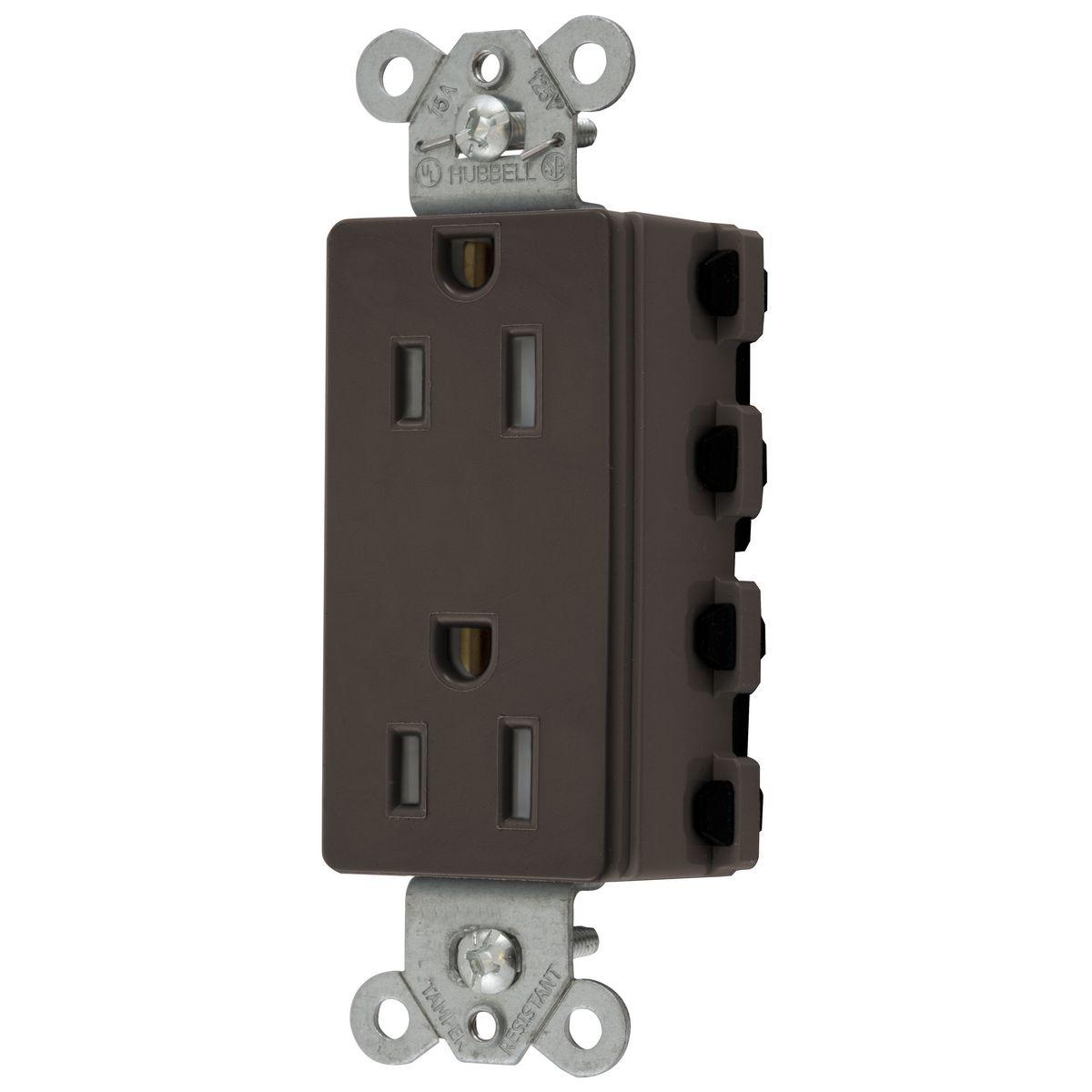 Hubbell Wiring Device-Kellems SNAP2152TRA Straight Blade Receptacles