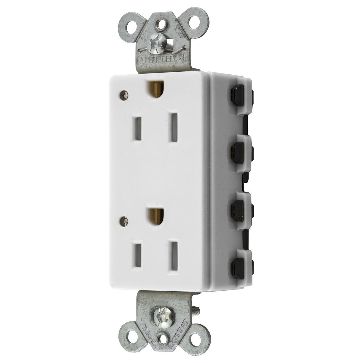 Hubbell Wiring Device-Kellems SNAP2152WLTRA Straight Blade Receptacles