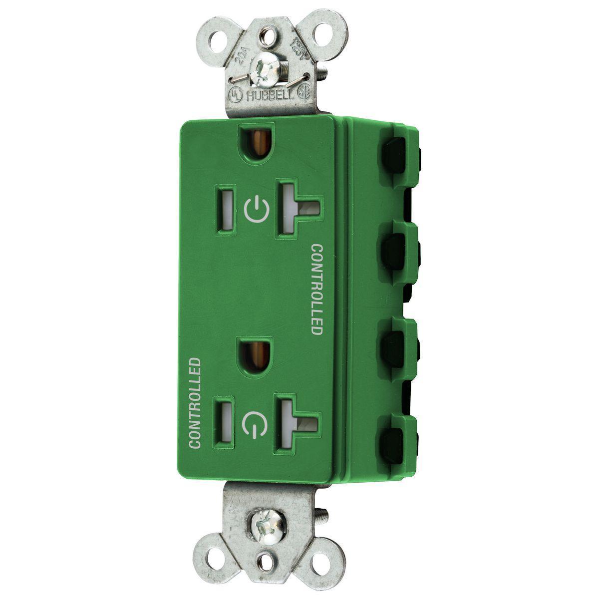 Hubbell Wiring Device-Kellems SNAP2162C2GNTRA Straight Blade Receptacles