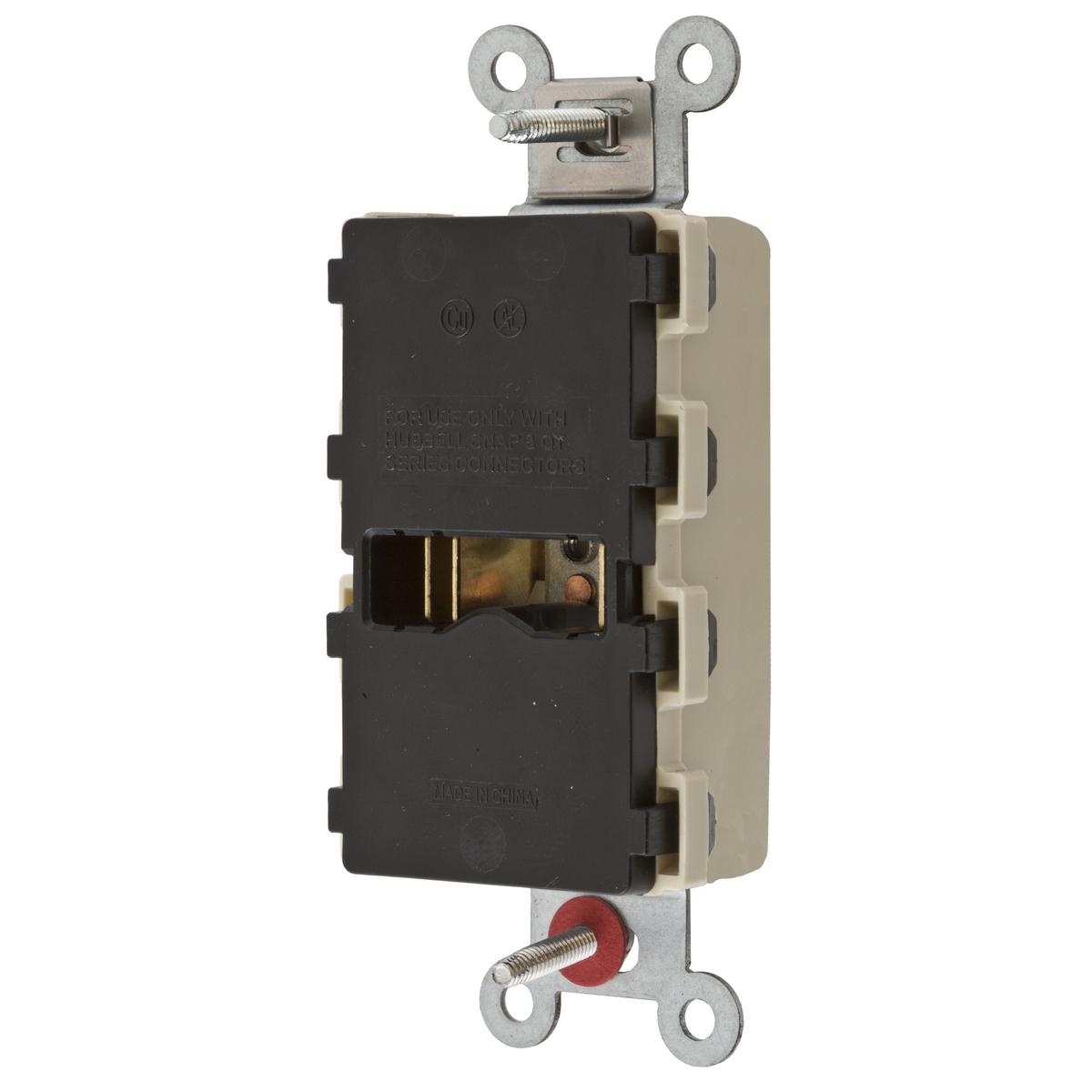 Hubbell Wiring Device-Kellems SNAP2162INA Straight Blade Receptacles