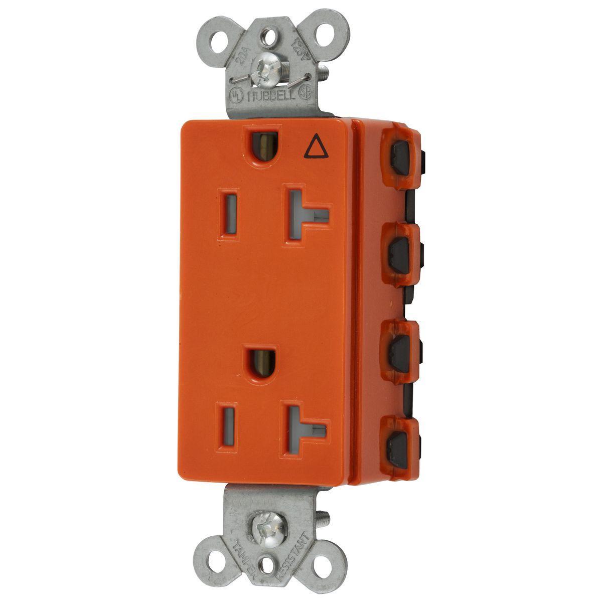 Hubbell Wiring Device-Kellems SNAP2162IGTRA Straight Blade Receptacles