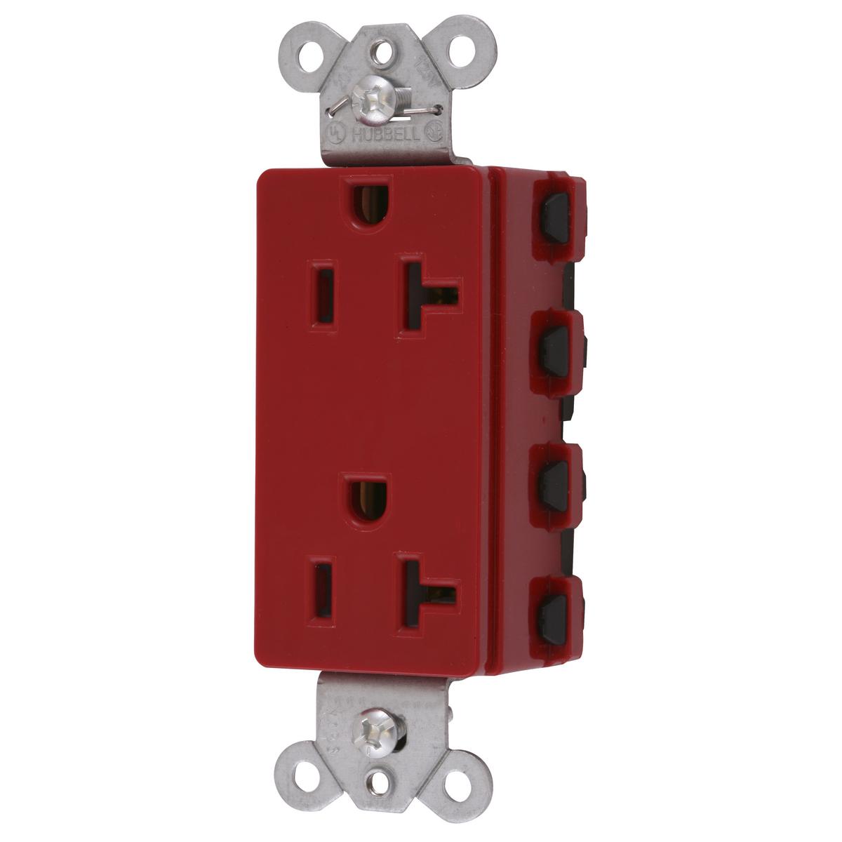 Hubbell Wiring Device-Kellems SNAP2162RA Straight Blade Receptacles