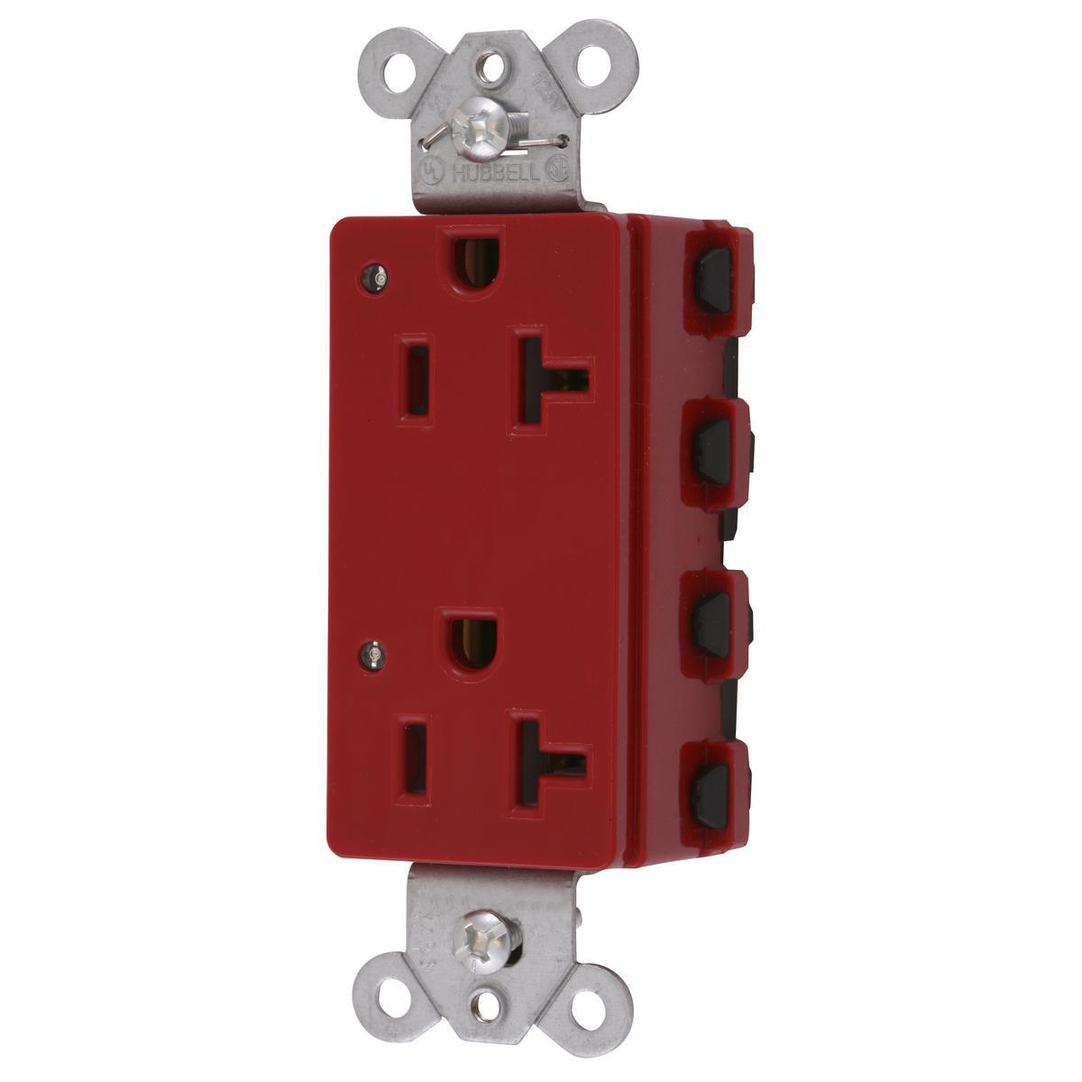 Hubbell Wiring Device-Kellems SNAP2162RL Straight Blade Receptacles