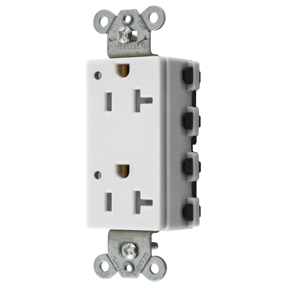 Hubbell Wiring Device-Kellems SNAP2162WLTRA Straight Blade Receptacles