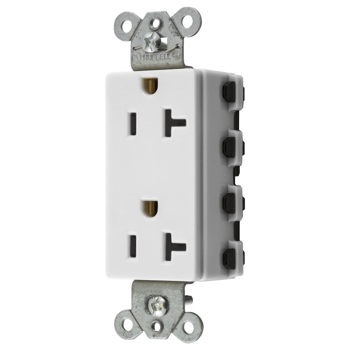 Hubbell Wiring Device-Kellems SNAP2162WNA Straight Blade Receptacles