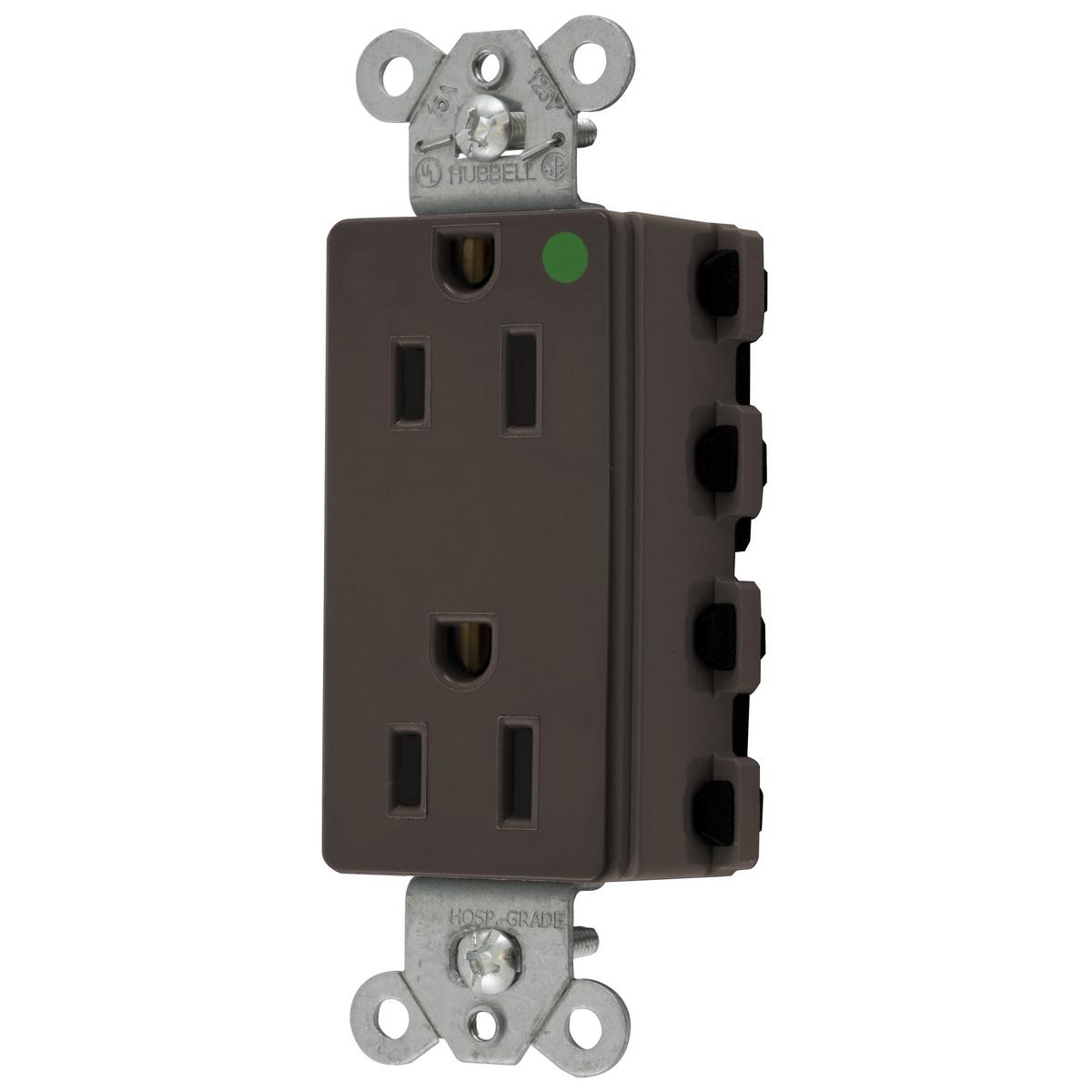 Hubbell Wiring Device-Kellems SNAP2172A Straight Blade Receptacles