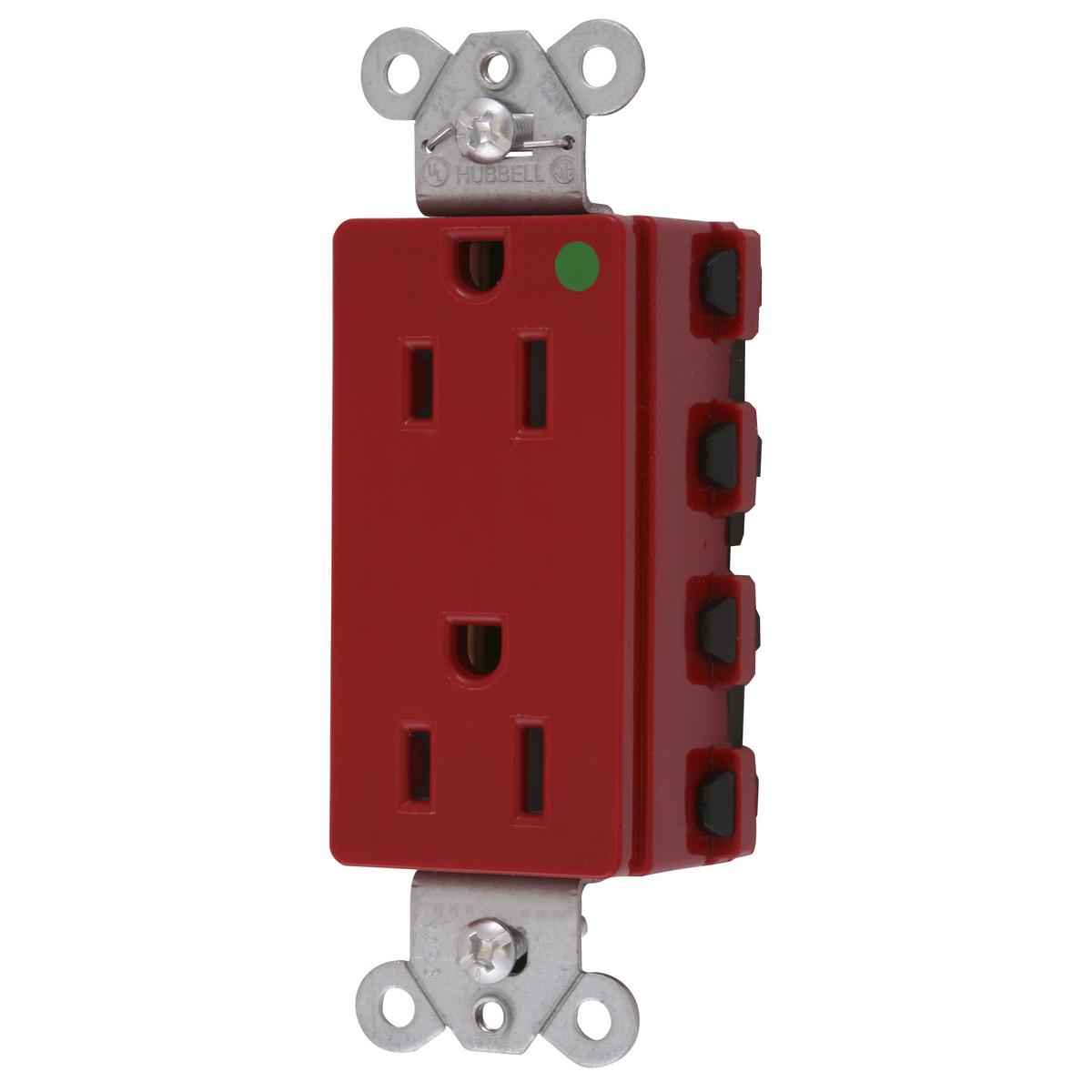 Hubbell Wiring Device-Kellems SNAP2172RA Straight Blade Receptacles