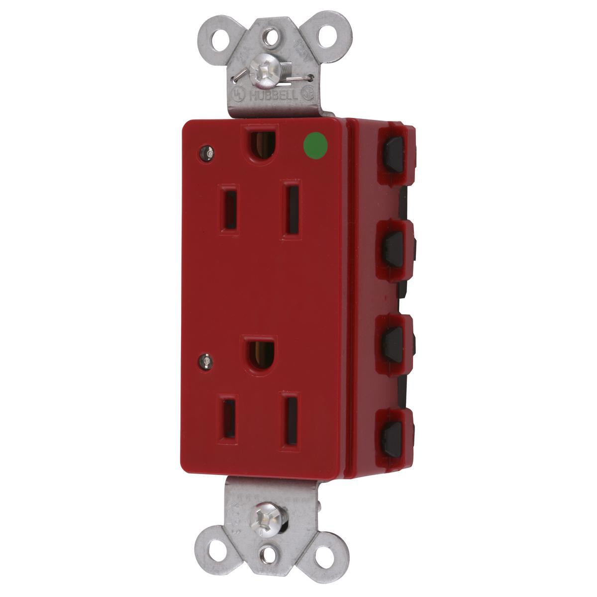 Hubbell Wiring Device-Kellems SNAP2172RL Straight Blade Receptacles