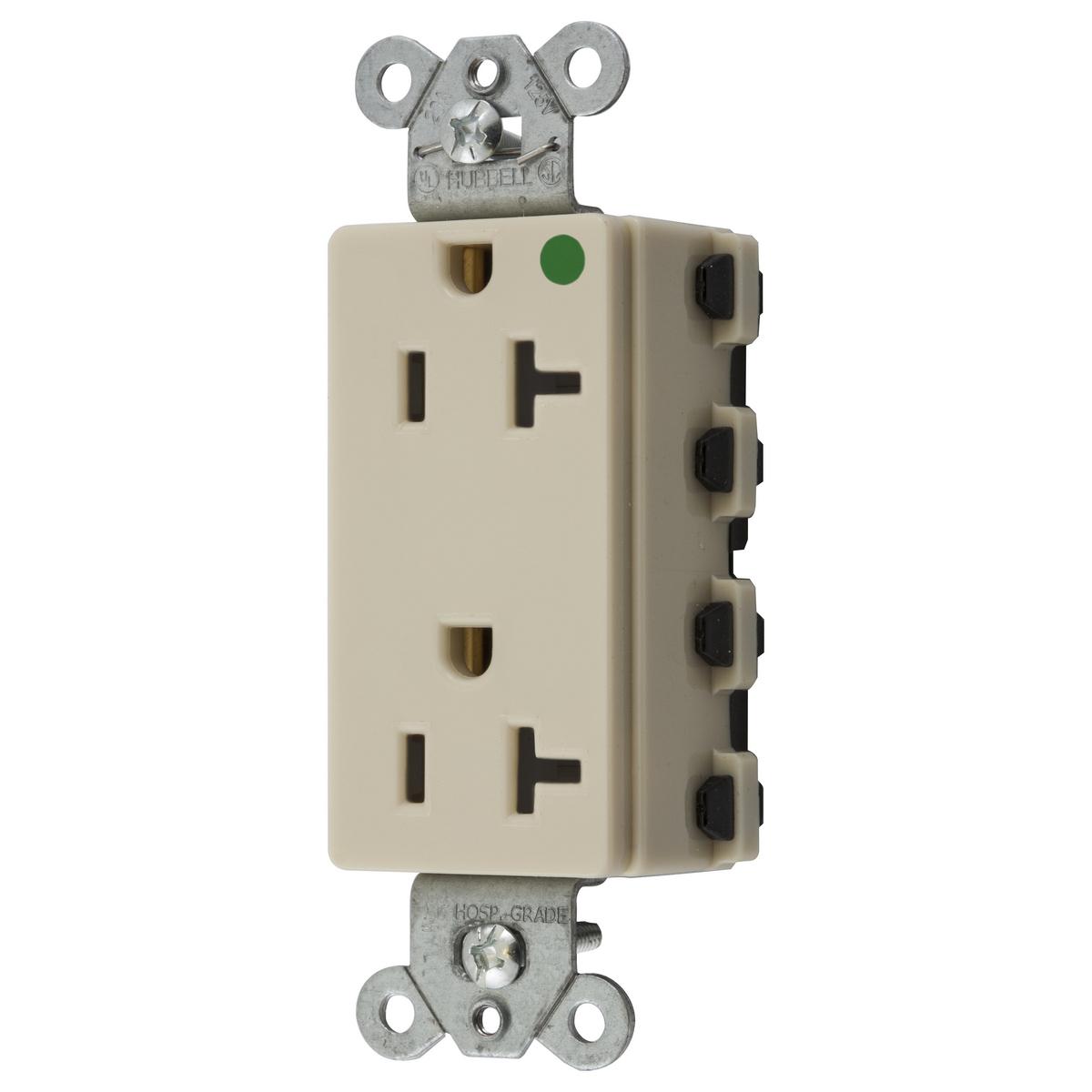 Hubbell Wiring Device-Kellems SNAP2182IA Straight Blade Receptacles