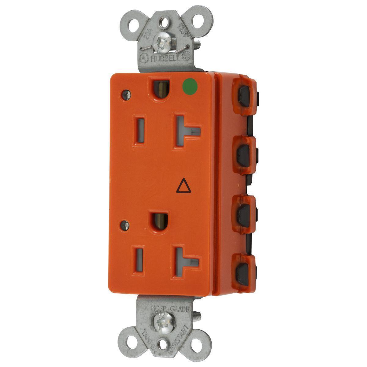 Hubbell Wiring Device-Kellems SNAP2182IGLTRA Straight Blade Receptacles