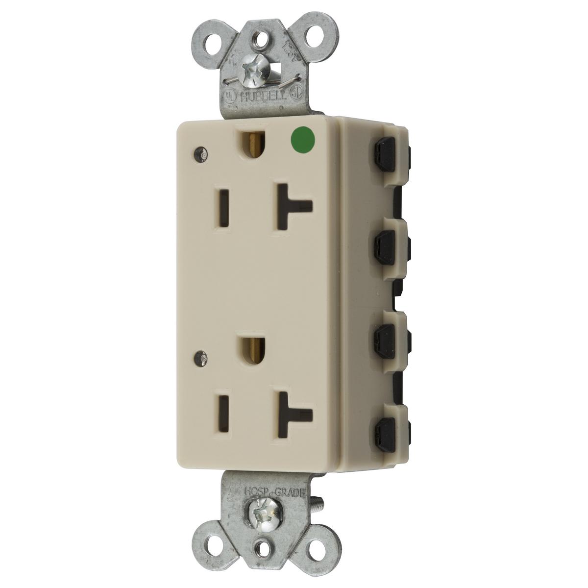 Hubbell Wiring Device-Kellems SNAP2182IL Straight Blade Receptacles