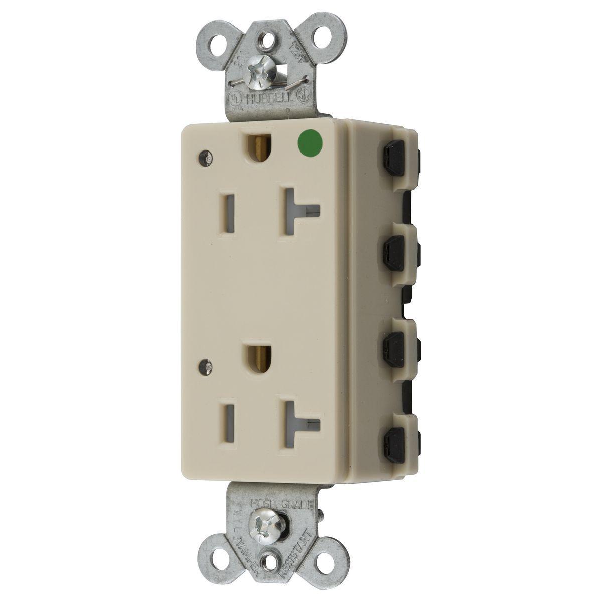 Hubbell Wiring Device-Kellems SNAP2182ILTRA Straight Blade Receptacles