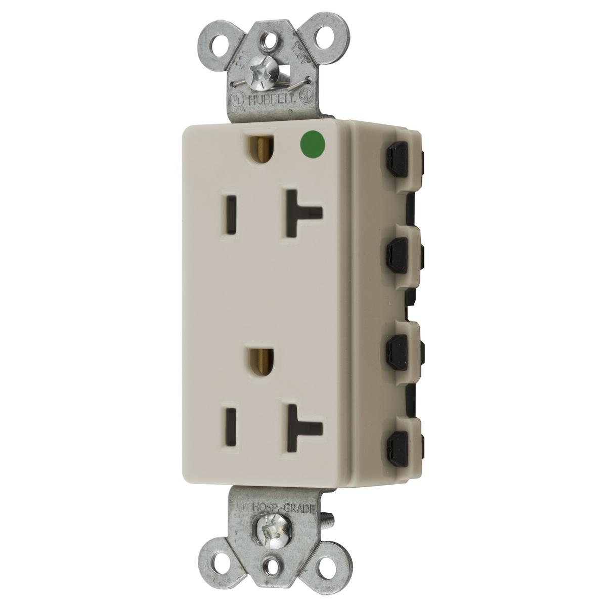 Hubbell Wiring Device-Kellems SNAP2182LAA Straight Blade Receptacles