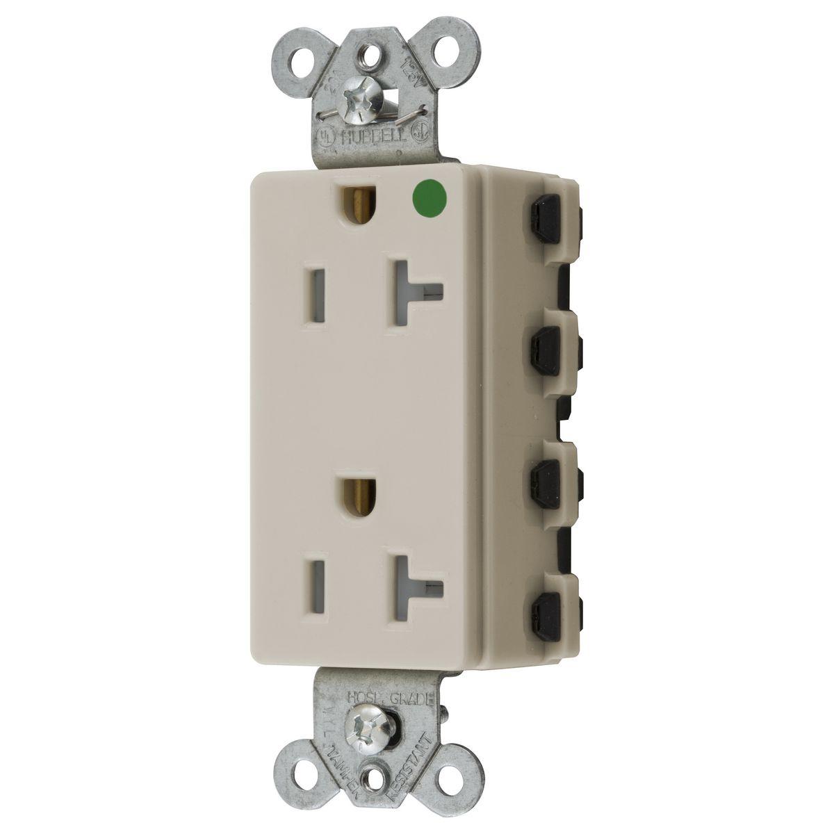 Hubbell Wiring Device-Kellems SNAP2182LATRA Straight Blade Receptacles