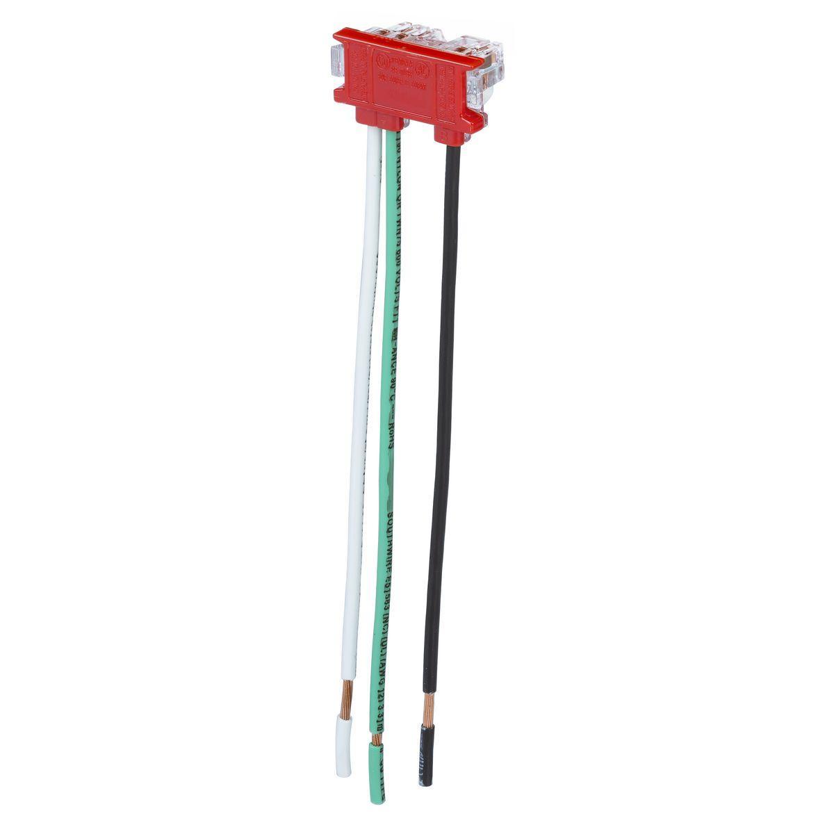Hubbell Wiring Device-Kellems SNAP2REM Straight Blade Receptacle Pigtails