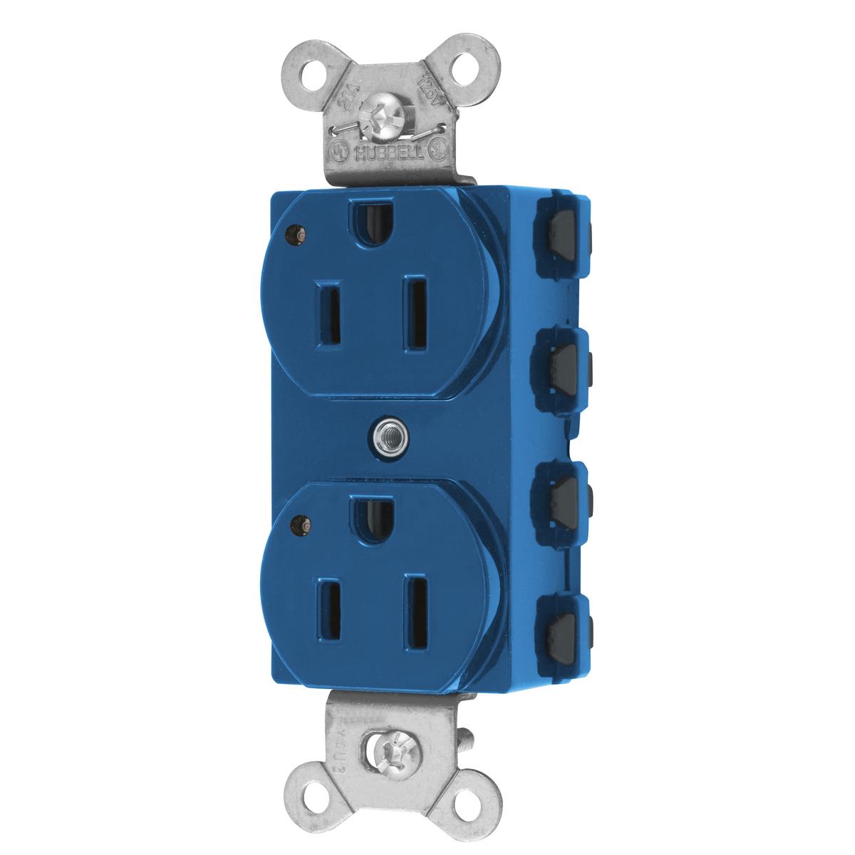 Hubbell Wiring Device-Kellems SNAP5262BLL Straight Blade Receptacles