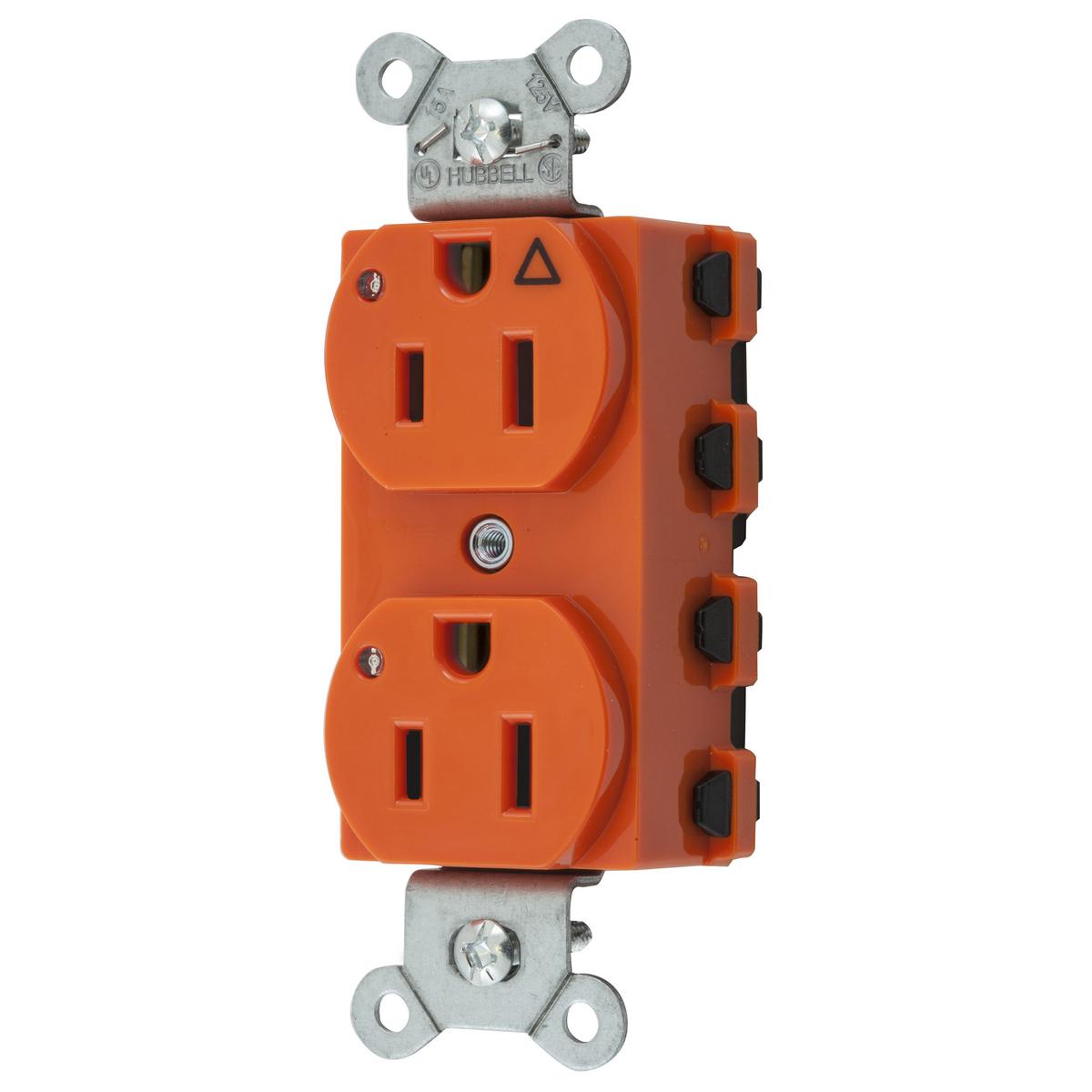 Hubbell Wiring Device-Kellems SNAP5262IGL Straight Blade Receptacles