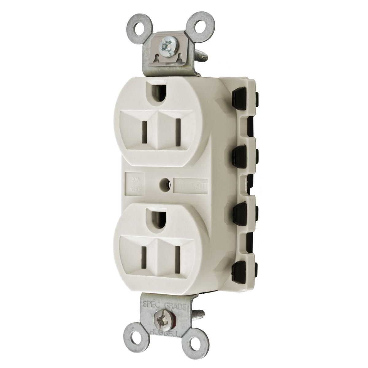 Hubbell Wiring Device-Kellems SNAP5262LAA Straight Blade Receptacles