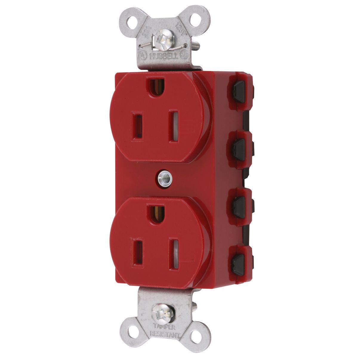 Hubbell Wiring Device-Kellems SNAP5262RTRA Straight Blade Receptacles