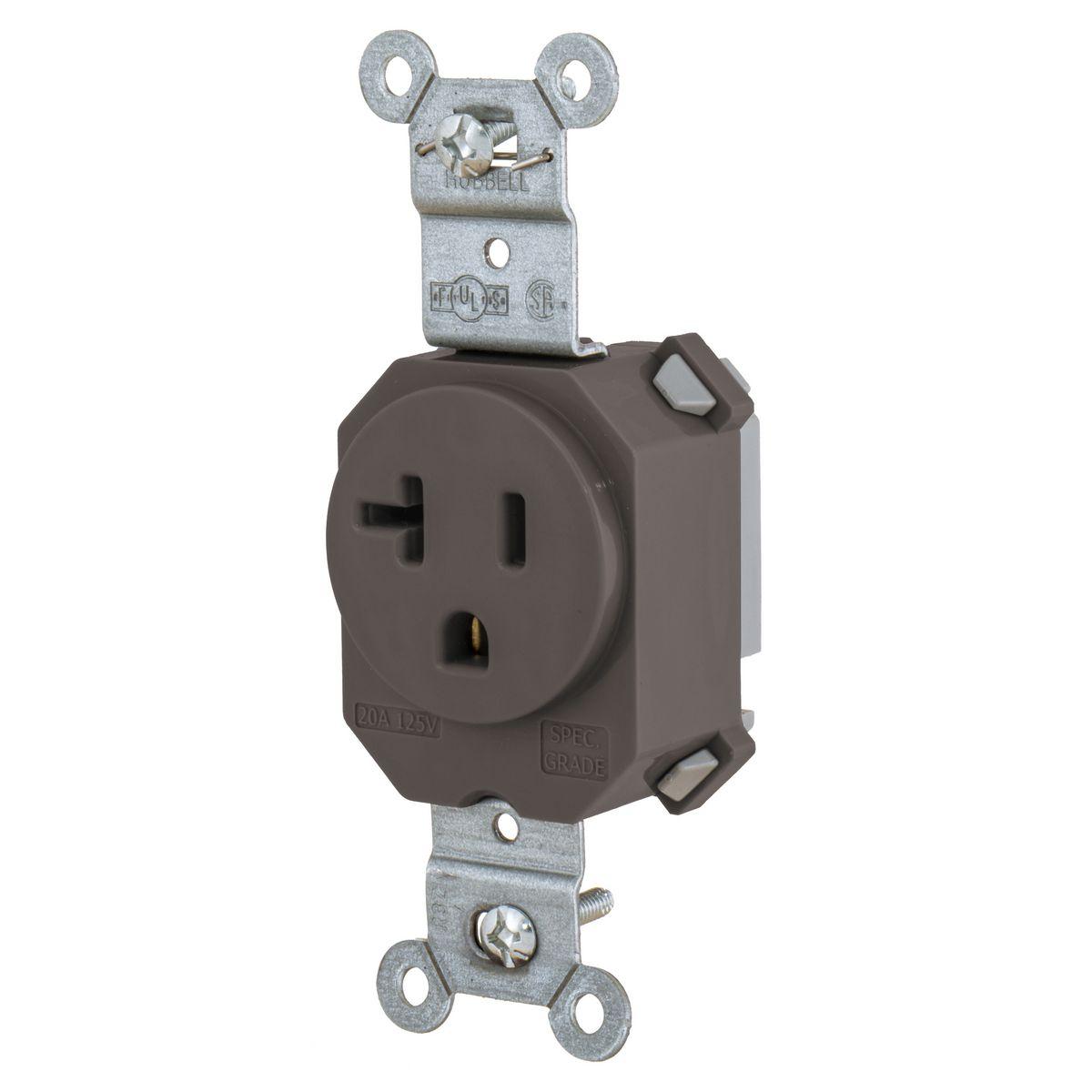 Hubbell Wiring Device-Kellems SNAP5361 Straight Blade Receptacles