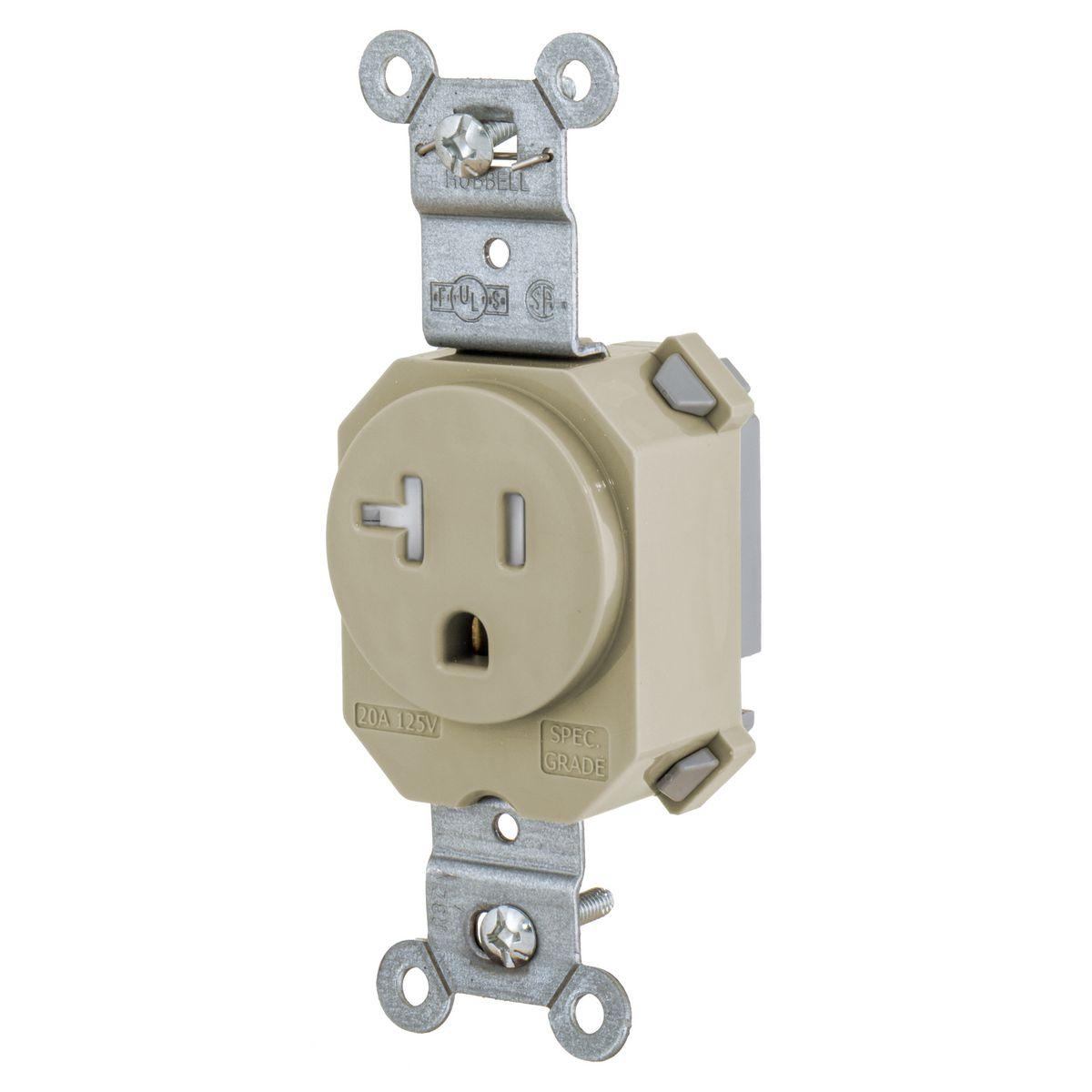 Hubbell Wiring Device-Kellems SNAP5361ITR Straight Blade Receptacles