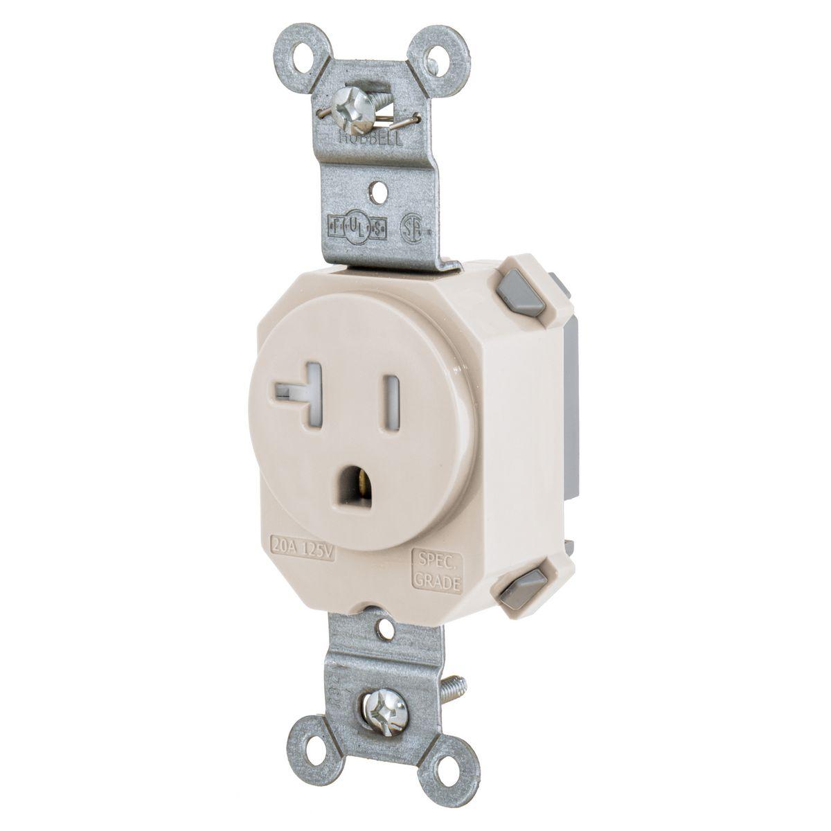 Hubbell Wiring Device-Kellems SNAP5361LATR Straight Blade Receptacles
