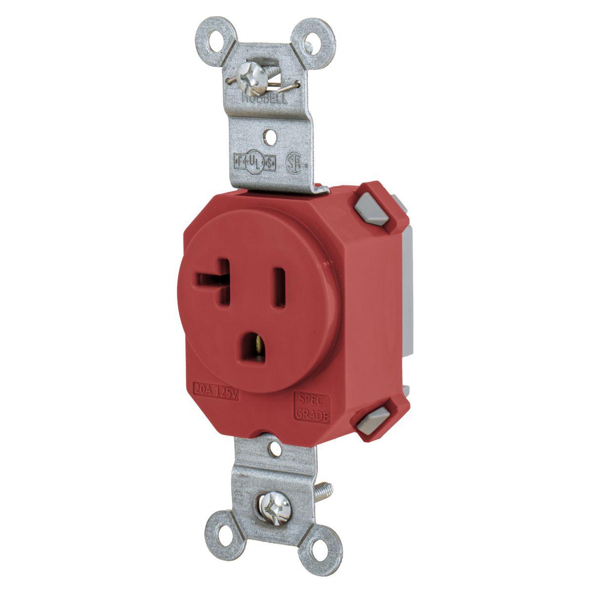 Hubbell Wiring Device-Kellems SNAP5361R Straight Blade Receptacles