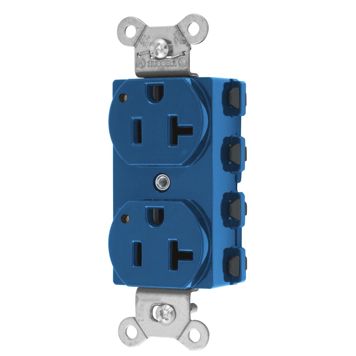 Hubbell Wiring Device-Kellems SNAP5362BLL Straight Blade Receptacles